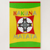 Puzzle Couleur Rasta rouge or vert (Vertical)