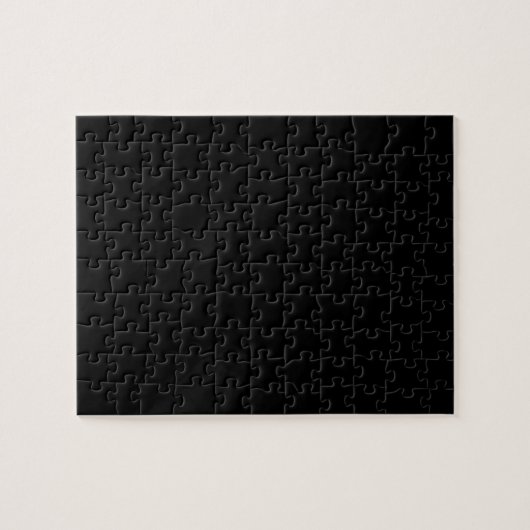 Puzzle Couleur simple noire solide (Horizontal)
