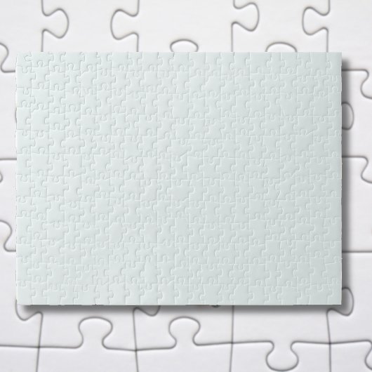 Puzzle Couleur solide blanche givrée | Classique | Élégan