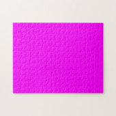 Puzzle Couleur solide Fuchsia | Classic Elegant (Horizontal)