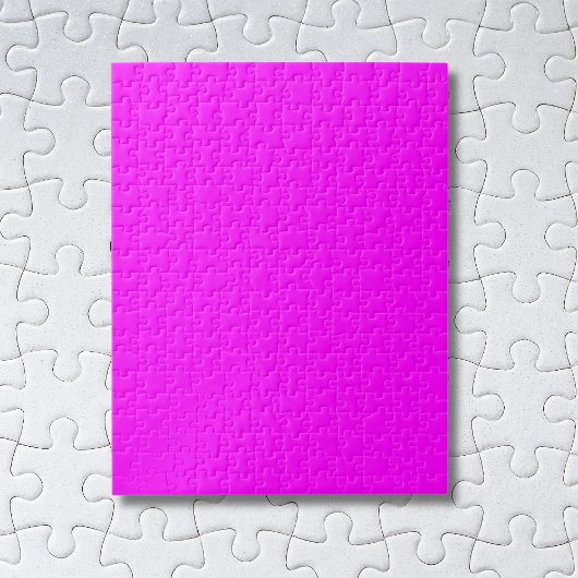 Puzzle Couleur solide Fuchsia | Classic Elegant