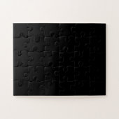 Puzzle Couleur solide noire (Horizontal)