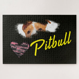 Puzzle Couleur solide Pitbull Eyes 1000 pièce