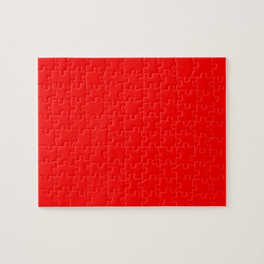 Puzzle Couleur solide rouge (Horizontal)