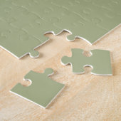 Puzzle Couleur solide verte de couleur de sable (Côté)