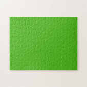 Puzzle Couleur solide verte Kelly (Horizontal)