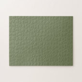 Puzzle Couleur solide verte Sage (Horizontal)