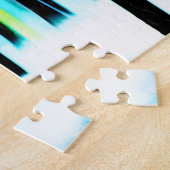 Puzzle Couleur sur la Forêt de silhouette noire et blanch (Côté)