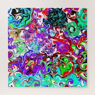 Puzzle  Couleur Thérapie Fluid Art Swirls  