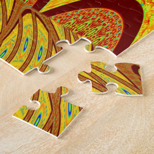 Puzzle Couleur traditionnelle verte d'or (Côté)