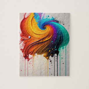 Puzzle Couleurs 3D Faisant fondre les couleurs géométriqu