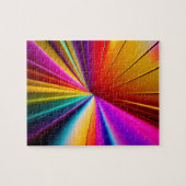Puzzle Couleurs 3D Rayons Géométrique Abstrait (Horizontal)