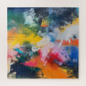 Puzzle Couleurs arc-en-ciel Art Abstrait (Horizontal)