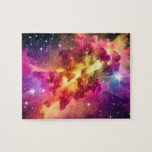 Puzzle Couleurs arc-en-ciel Espace nébulaire cosmique dan