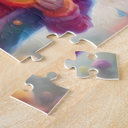 Puzzle Couleurs arc-en-ciel mignon petit elfe (Côté)