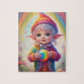 Puzzle Couleurs arc-en-ciel mignon petit elfe (Vertical)