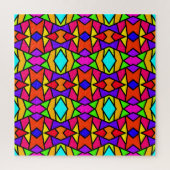 Puzzle Couleurs arc-en-ciel Patchwork Motif de répétition (Vertical)