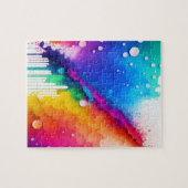 Puzzle Couleurs d'aquarelle Abstraite (Horizontal)