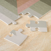 Puzzle Couleurs D'Art Motif Brown, Vert Et Tan (Côté)