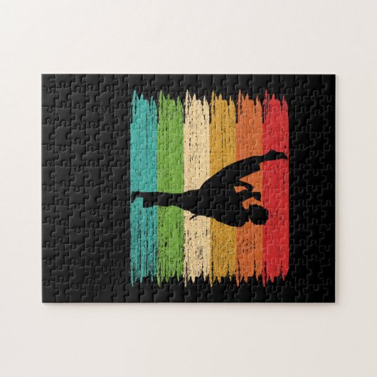 Puzzle Couleurs de ceinture karaté Silhouette (Horizontal)