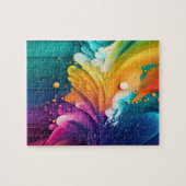 Puzzle Couleurs de fusion - Effacer l'Abstrait 3D (Horizontal)