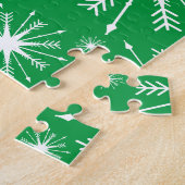 Puzzle Couleurs de Noël et flocons de neige (Côté)