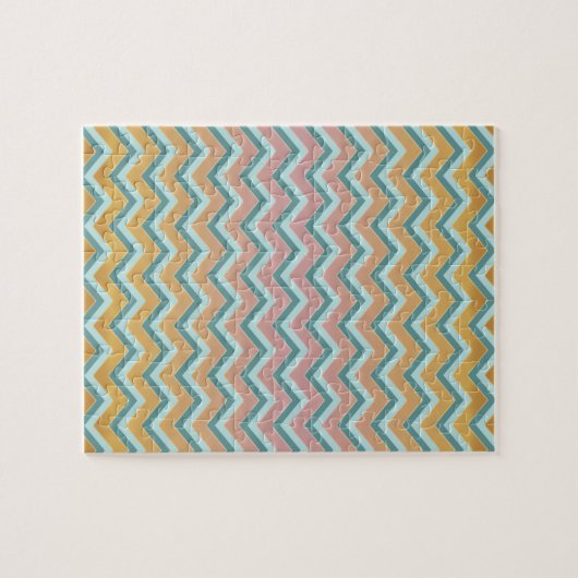 Puzzle Couleurs douces et chaudes ZigZag (Horizontal)