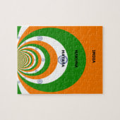 Puzzle Couleurs du drapeau national indien Design. Hakuna (Horizontal)