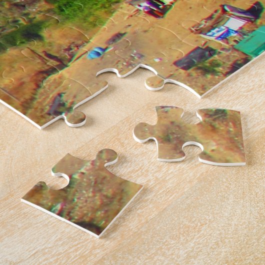 Puzzle couleurs du paysage (Côté)