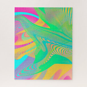 Puzzle COULEURS FLUO - Art Fractal -