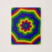 Puzzle Couleurs primaires Fleur roulée 1 (Vertical)