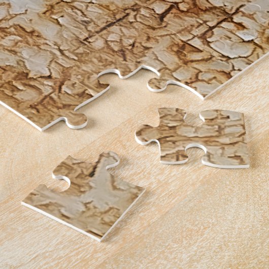 Puzzle Couleurs rustiques entrelacées dans une texture mé (Côté)