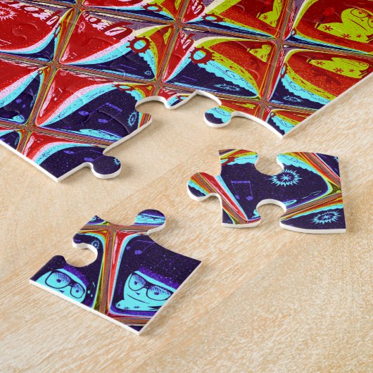 Puzzle Couleurs spéciales Noël Père Noël neige HoHoho Pop (Côté)