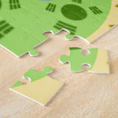 Puzzle Couleurs traditionnelles d'Afrique rouge dorée (Côté)