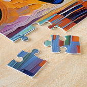 Puzzle Couleurs vives de l'éléphant majestueux (Côté)