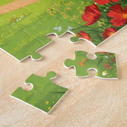 Puzzle Country Farm Animals with Barn Landscape (Côté)