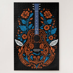 Puzzle Country Guitare Art