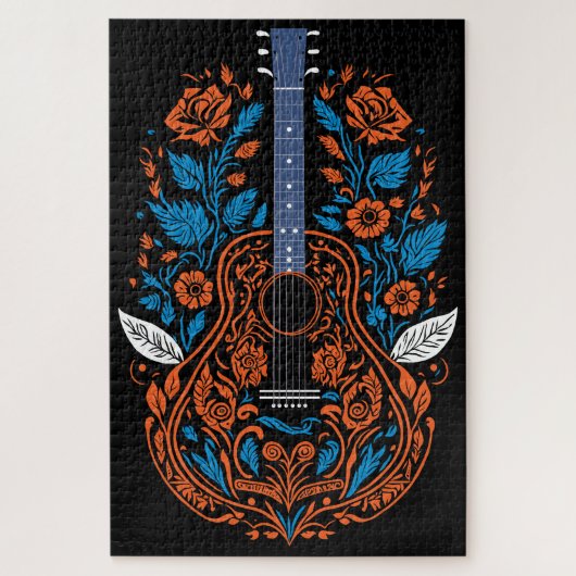 Puzzle Country Guitare Art (Vertical)