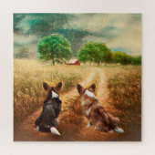 Puzzle Country Welsh Corgis (Vertical)