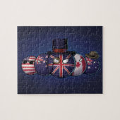 Puzzle Countryballs anglo-saxon (Horizontal)