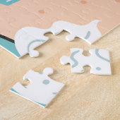 Puzzle Coupe bleu clair Motif sans voile. (Côté)