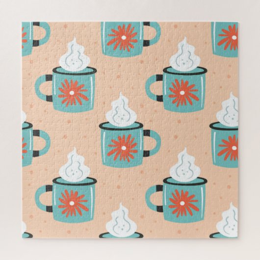 Puzzle Coupe bleu clair Motif sans voile. (Vertical)