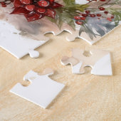 Puzzle Coupe de fête de la couronne de Noël de Cairn Terr (Côté)