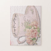 Puzzle Coupe de thé pour la fête des mères rose (Vertical)