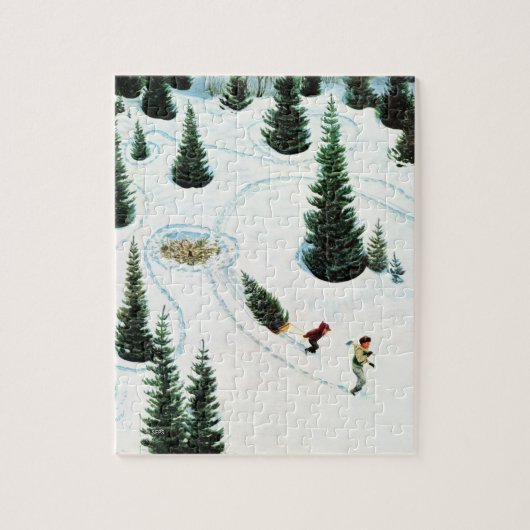 Puzzle Couper l'arbre (Vertical)