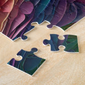 Puzzle Couper les coeurs de papier dans les couleurs arc- (Côté)