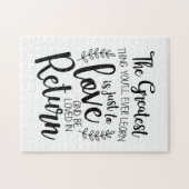Puzzle Couple Cadeau La Plus Grande Chose Que Vous Appren (Horizontal)