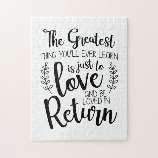 Puzzle Couple Cadeau La Plus Grande Chose Que Vous Appren (Vertical)
