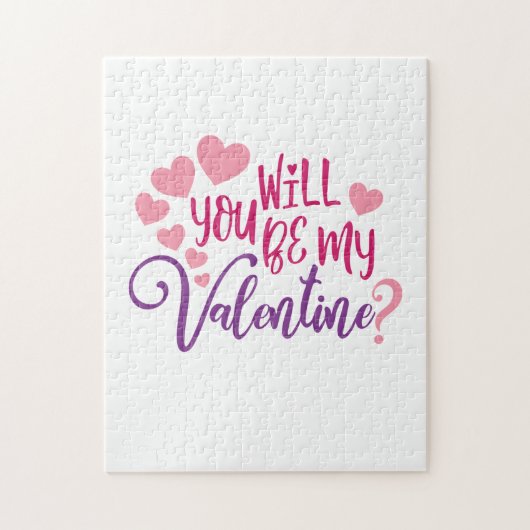 Puzzle Couple Cadeau Serez-Vous Ma Valentine (Vertical)