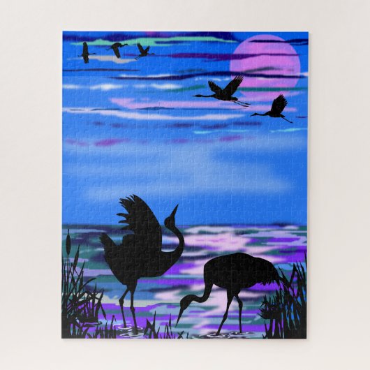 Puzzle Couple Crane (Vertical)